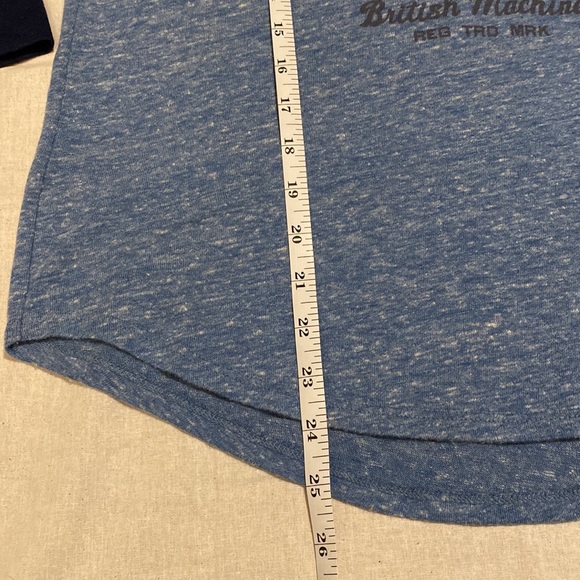 Norton by Lucky Brand Motorcycle Graphic Baseball Tee with 3/4 Sleeves - Picture 8 of 11